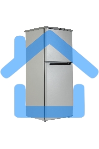 Холодильник Бирюса M553 металлик двухкамерный 160/70л морозилка сверху автоматическое оттаивание