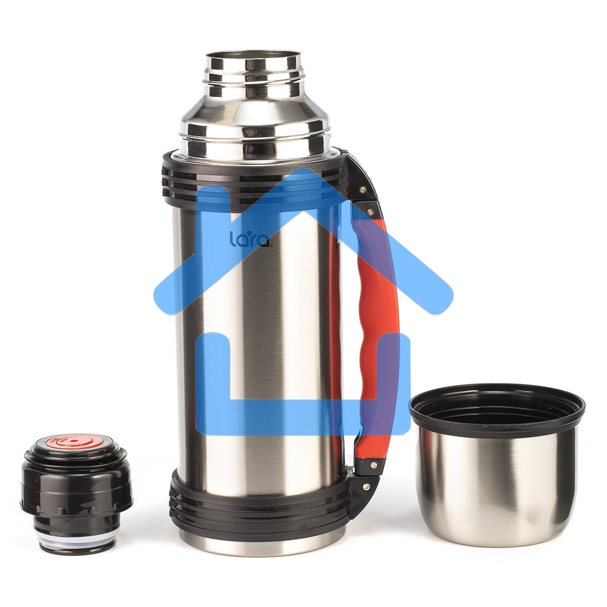 Термос LARA LR04-02 нержавеющая сталь 1 л