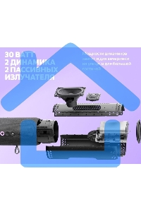 Умная портативная колонка Яндекс Станция Стрит с Алисой, модель YNDX-00030GRY (серый)