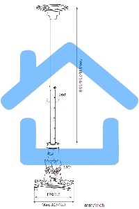 Кронштейн для проектора Cactus CS-VM-PR01L-BK черный макс.10кг настенный и потолочный поворот и наклон