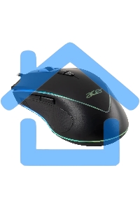 Мышь проводная Acer OMW131 черный, 6400 dpi, USB, кнопки - 7