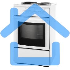 Плита электрическая Flama AE 1406 W белый, конфорок 4 электрических, духовка 50 л, 50 см x 85 см x 60 см