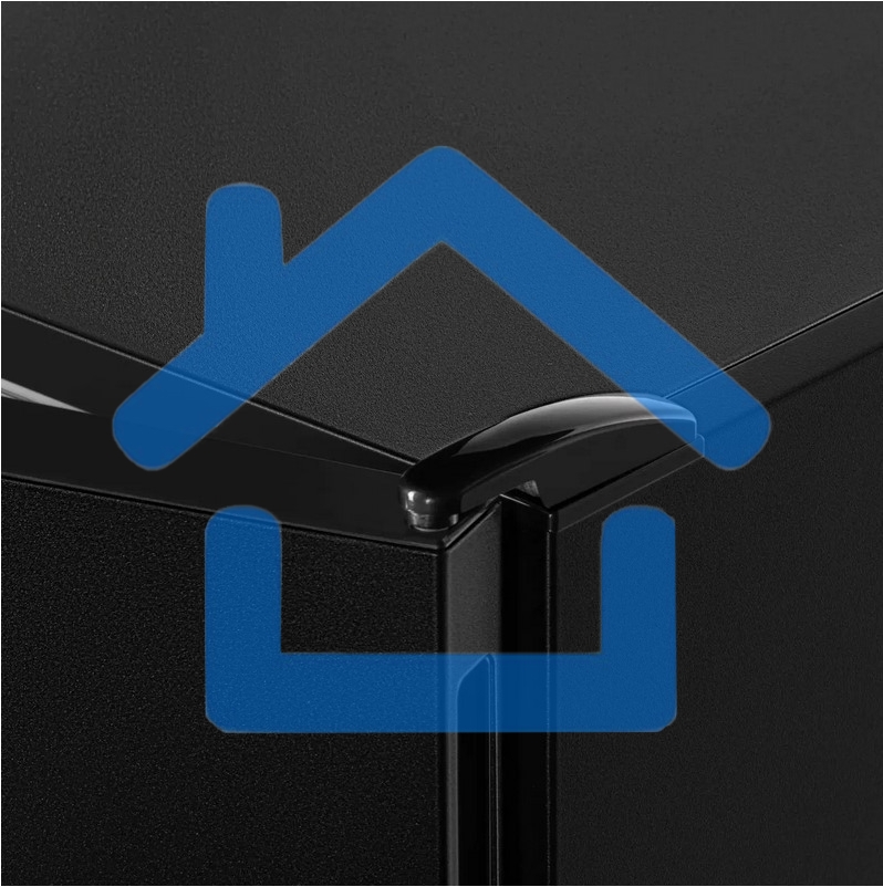 Морозилка Nordfrost DF 268 BAP, черный, 256л, 6 ящиков