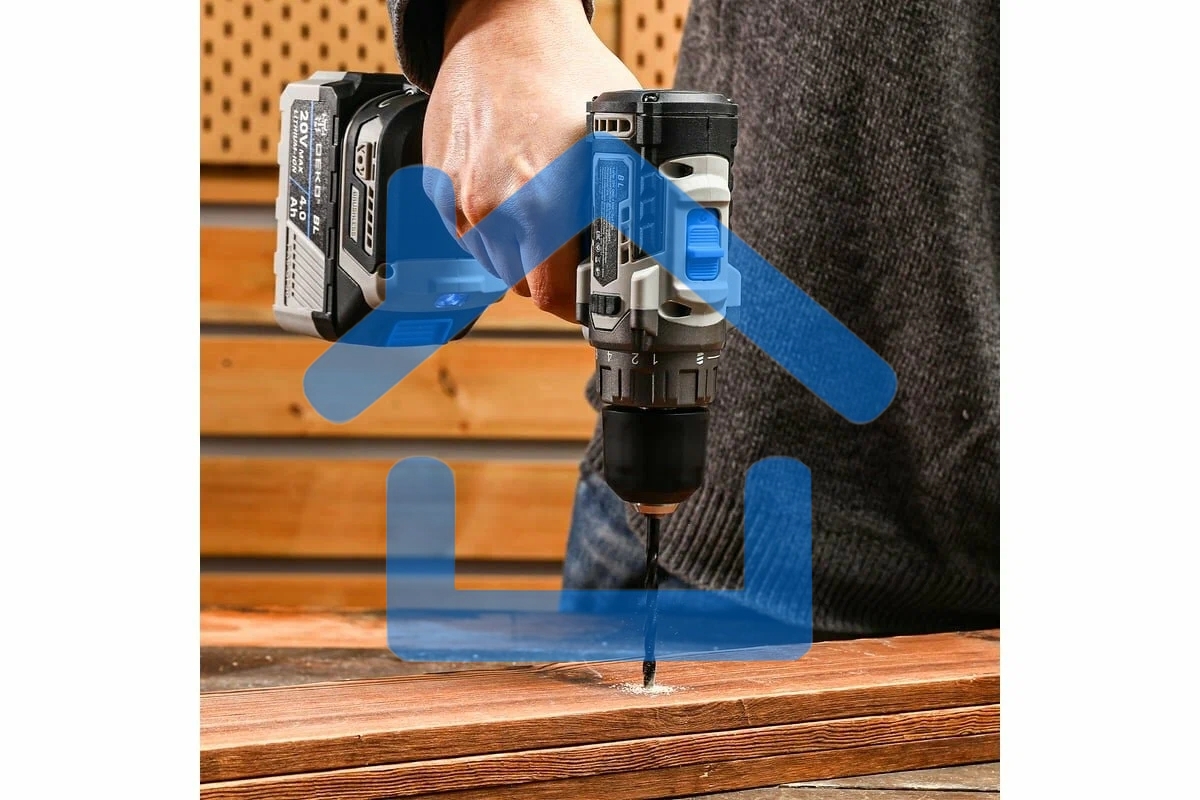 Дрель-шуруповерт Deko Loner 20V One 085-1004, Аккумуляторная, 20В