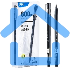 Ручка гелевая Deli MaX EG62-BK черн d=0.5мм черн. черн.