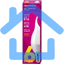 Лампа светодиодная ОНЛАЙТ 71620 OLL-FC37-6-230-2.7K-E14-FR