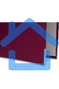 Папка-регистратор Silwerhof 2013375 A4 50мм, ПВХ/бумага бордовый, металлическая окантовка, сборная (упаковка: 2шт)