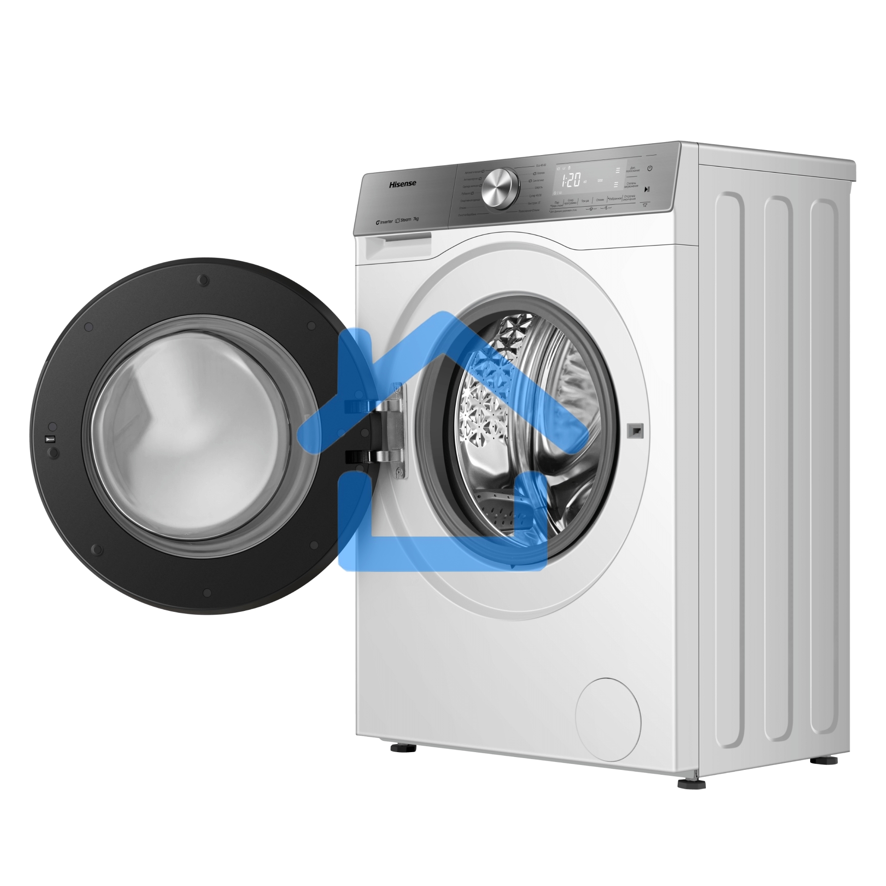 Стиральная машина Hisense WF5S7041BW3 класс: A загр.фронтальная макс.:7кг белый