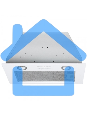 Вытяжка встраиваемая Zigmund & Shtain K 016.5 W белый, 52 см, 1050 куб. м/ч, 60 дБ