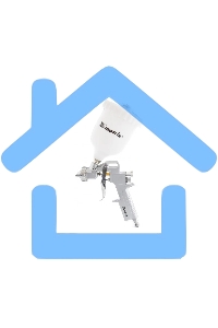 Набор пневмоинструмента Matrix, 5 предметов, быстросъемное соед. краскорасп. с верхним бачком