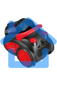 Пылесос Centek CT-2520 черный/красный, 400/2200 Вт, уборка сухая, пылесборник циклонный фильтр, 2 л