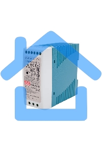 Блок питания AC-DC, 40Вт, на DIN рейку, вход 85-264В AC, 47-63Гц, 120-370В DC, выход 12В,3,33А, регулировка 12-15В, в кожухе