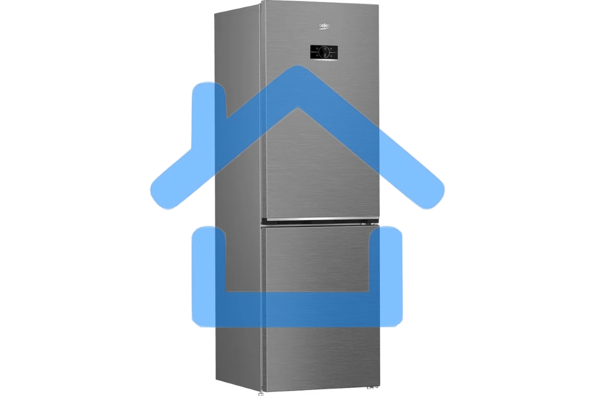 Холодильник Beko B3RCNK362HX нержавеющая сталь двухкамерный 220/100л морозилка снизу Total No Frost