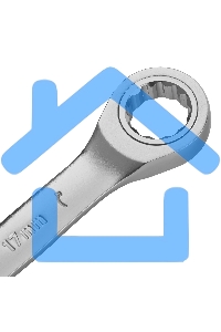 Набор ключей комбинированных трещоточных Denzel 6-17 мм, 6 шт., CrV, матовый хром 14720