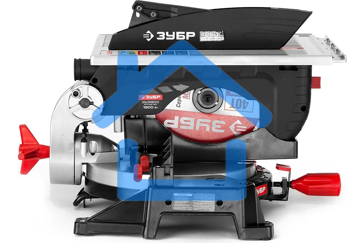 Торцовочная комбинированная пила ЗУБР ЗПТК-255-1800