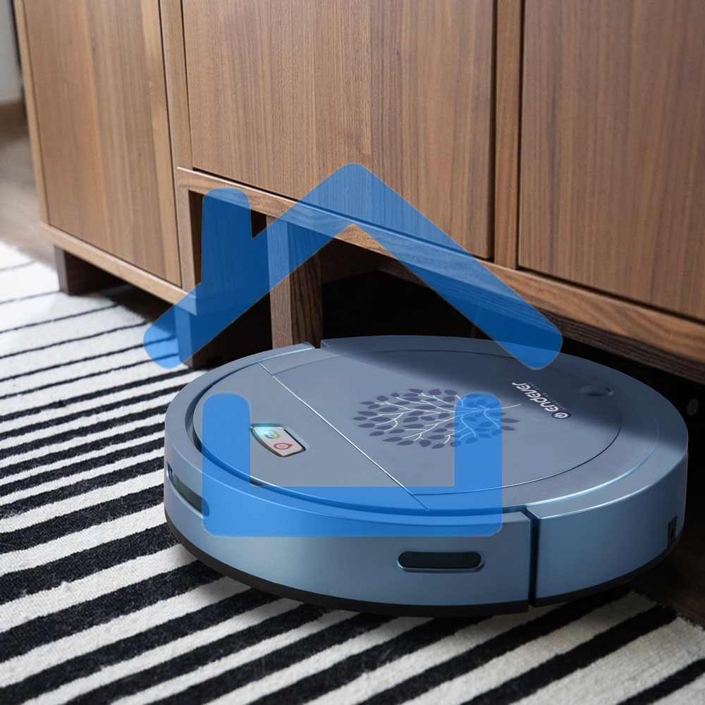 Робот-пылесос Endever Spectre-88 голубой, 1500 мА/ч Li-ion, уборка сухая/влажная, пылесборник контейнер 0.4 л
