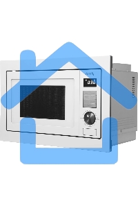 Микроволновая печь встраиваемая Domfy DM2540BW WG белый, 25 л, 900 Вт, переключатели - кнопки/поворотный мехинизм