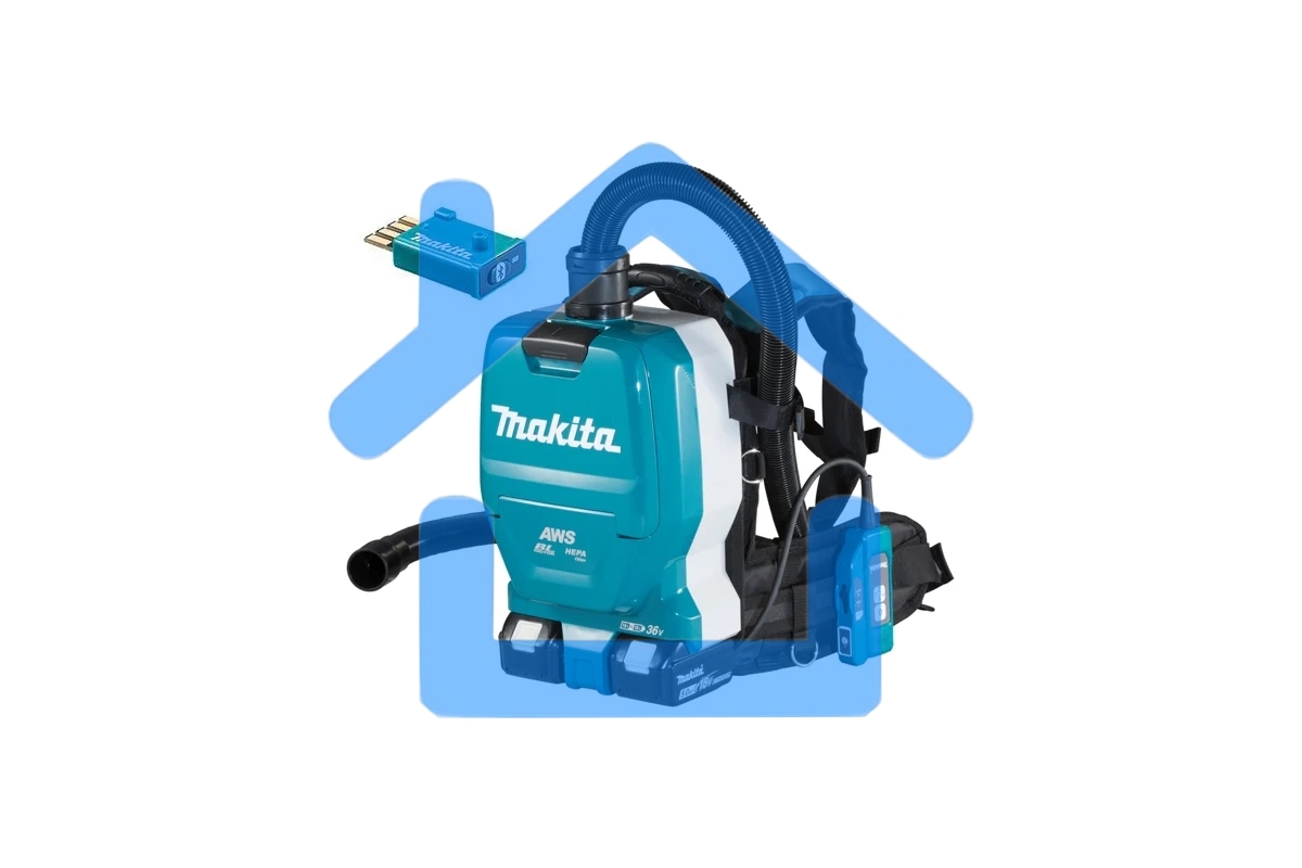 Строительный пылесос MAKITA DVC265ZXU аккумуляторный Li-ion, 36 В, уборка сухая, пылесборник мешок, 2 л, без АКБ, без ЗУ