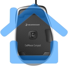Мышь проводная 3DConnexion CadMouse Compact (3DX-700081) черный, 7200 dpi, USB Type-A, кнопки - 7
