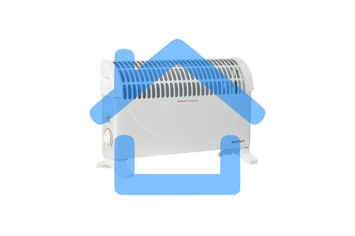 Конвектор Neoclima Fast 1500 w белый, 1500 Вт, 15 м2, термостат