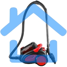 Пылесос Centek CT-2520 черный/красный, 400/2200 Вт, уборка сухая, пылесборник циклонный фильтр, 2 л