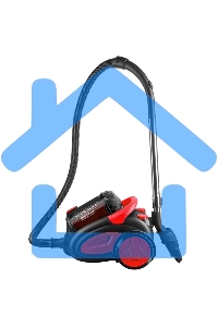 Пылесос Centek CT-2520 черный/красный, 400/2200 Вт, уборка сухая, пылесборник циклонный фильтр, 2 л