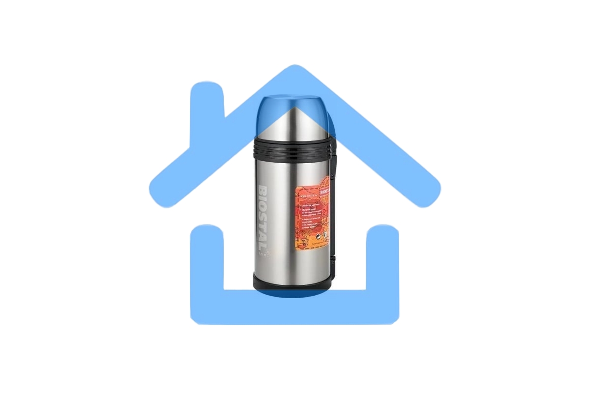 Термос Biostal NGP-1800P универсальный c ручкой