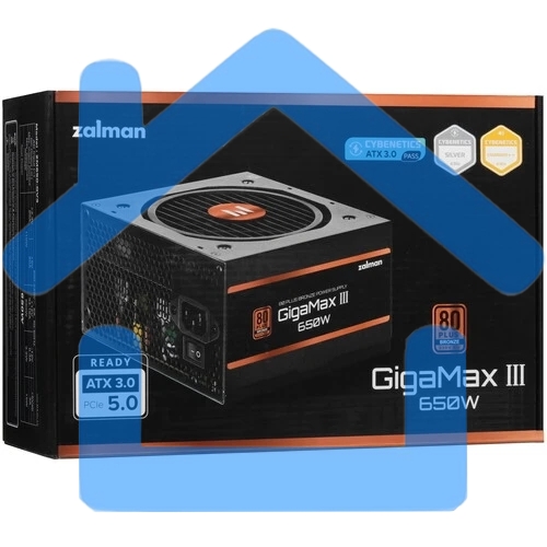 Блок питания Zalman ZM650-GV3 RTL, 650Вт, 80 PLUS Bronze, 120мм, черный