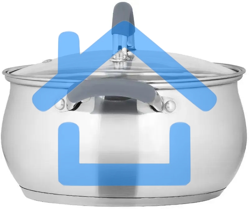 Кастрюля LARA LR02-482 BELL 20x11,5 см, 3,5 л, нержавеющая сталь 316L (хром/никель/молибден), с крышкой