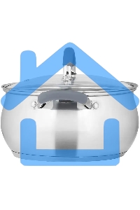 Кастрюля LARA LR02-482 BELL 20x11,5 см, 3,5 л, нержавеющая сталь 316L (хром/никель/молибден), с крышкой