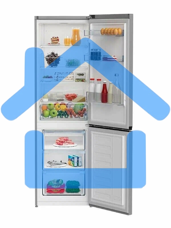 Холодильник Beko B1RCSK402G серый двухкамерный 267/113 морозилка снизу