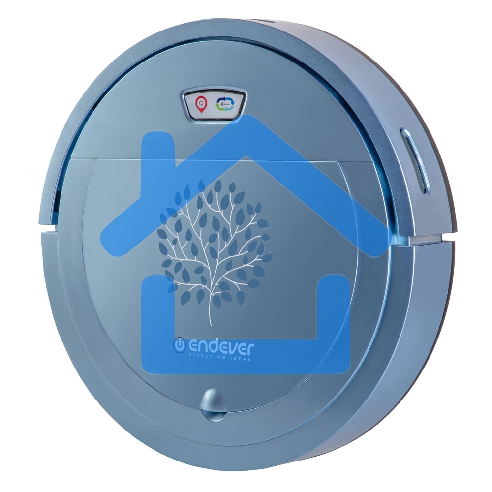 Робот-пылесос Endever Spectre-88 голубой, 1500 мА/ч Li-ion, уборка сухая/влажная, пылесборник контейнер 0.4 л