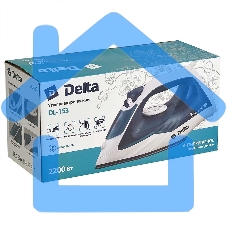 Утюг DELTA DL-153 белый с бирюзовым