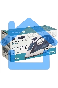 Утюг DELTA DL-153 белый с бирюзовым