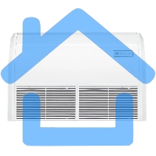 Кондиционер напольно-потолочный Neoclima NS/NU-36CT3 36000 BTU, 105 м², 40 дБ, охлаждение, обогрев, белый