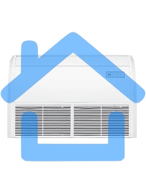 Кондиционер напольно-потолочный Neoclima NS/NU-36CT3 36000 BTU, 105 м², 40 дБ, охлаждение, обогрев, белый