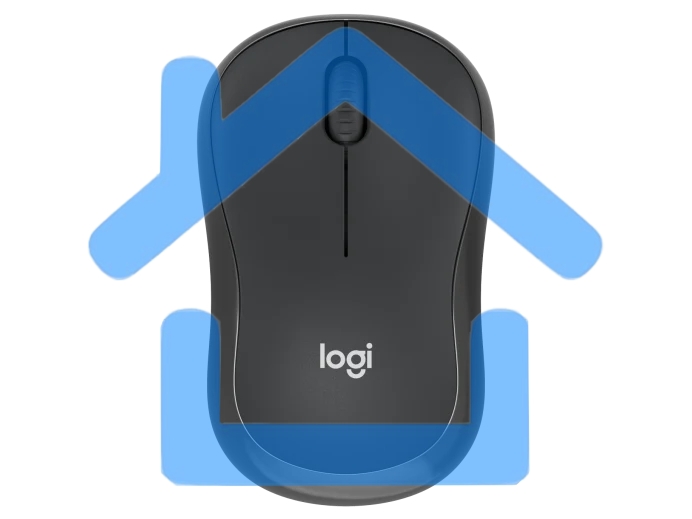 Мышь беспроводная Logitech M240 SILENT графитовый, 4000 dpi, Bluetooth, кнопки - 3