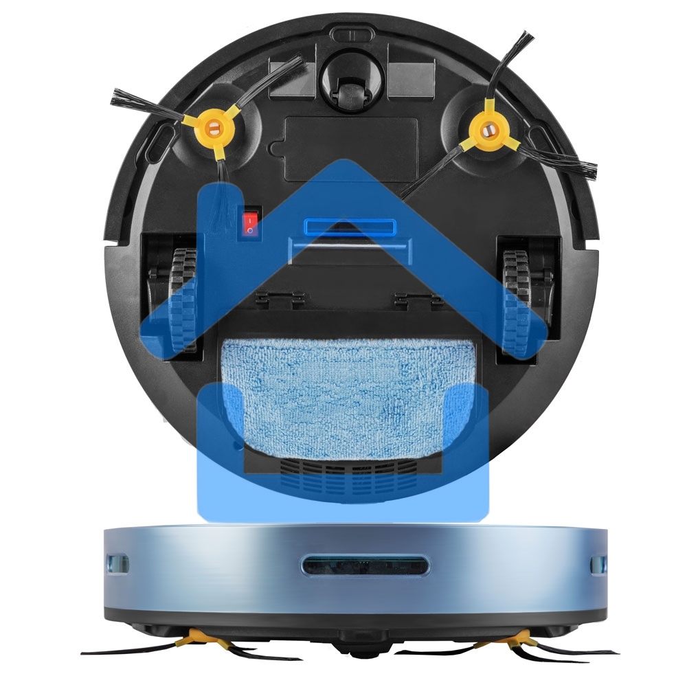 Робот-пылесос Endever Spectre-88 голубой, 1500 мА/ч Li-ion, уборка сухая/влажная, пылесборник контейнер 0.4 л