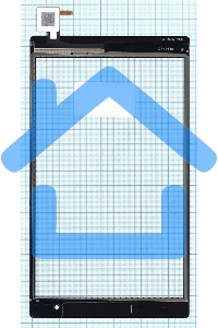 Сенсорное стекло (тачскрин) для Lenovo Tab 4 8 Plus TB-8704. черное