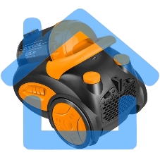 Пылесос Centek CT-2520 Orange оранжевый/черный, 400/2200 Вт, уборка сухая, пылесборник циклонный фильтр, 2 л