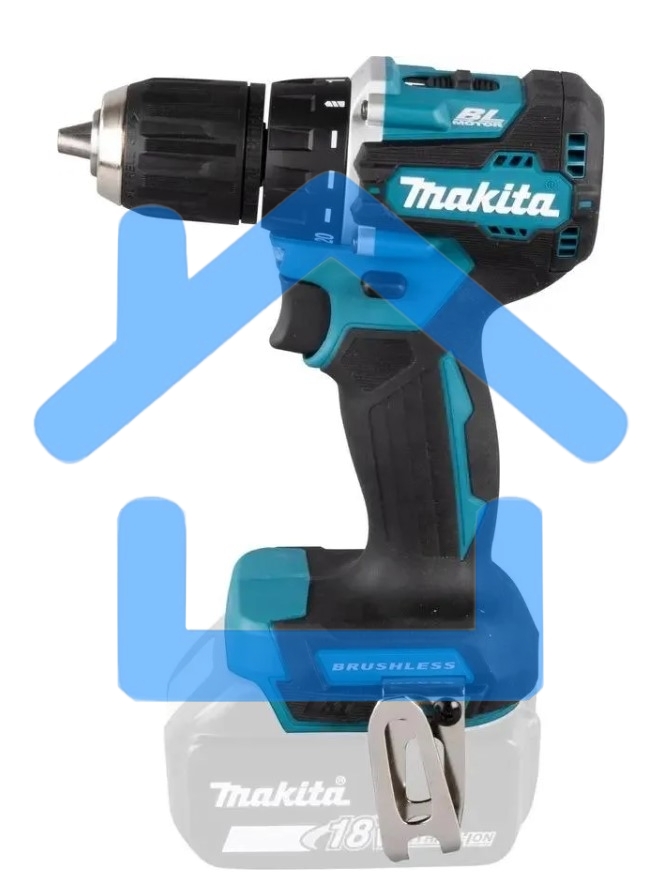 Дрель-шуруповерт Makita DDF487Z, 18 В, без АКБ, аккумуляторная