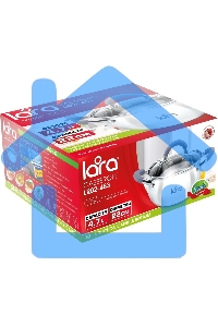 Кастрюля LARA LR02-483 BELL 22x12,5 см, 4,7 л, нержавеющая сталь 316L (хром/никель/молибден), индукционное дно, силиконовая ручка, стеклянная крышка