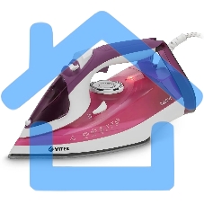 Утюг Vitek VT-8354 фиолетовый/белый