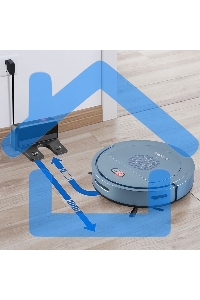 Робот-пылесос Endever Spectre-88 голубой, 1500 мА/ч Li-ion, уборка сухая/влажная, пылесборник контейнер 0.4 л