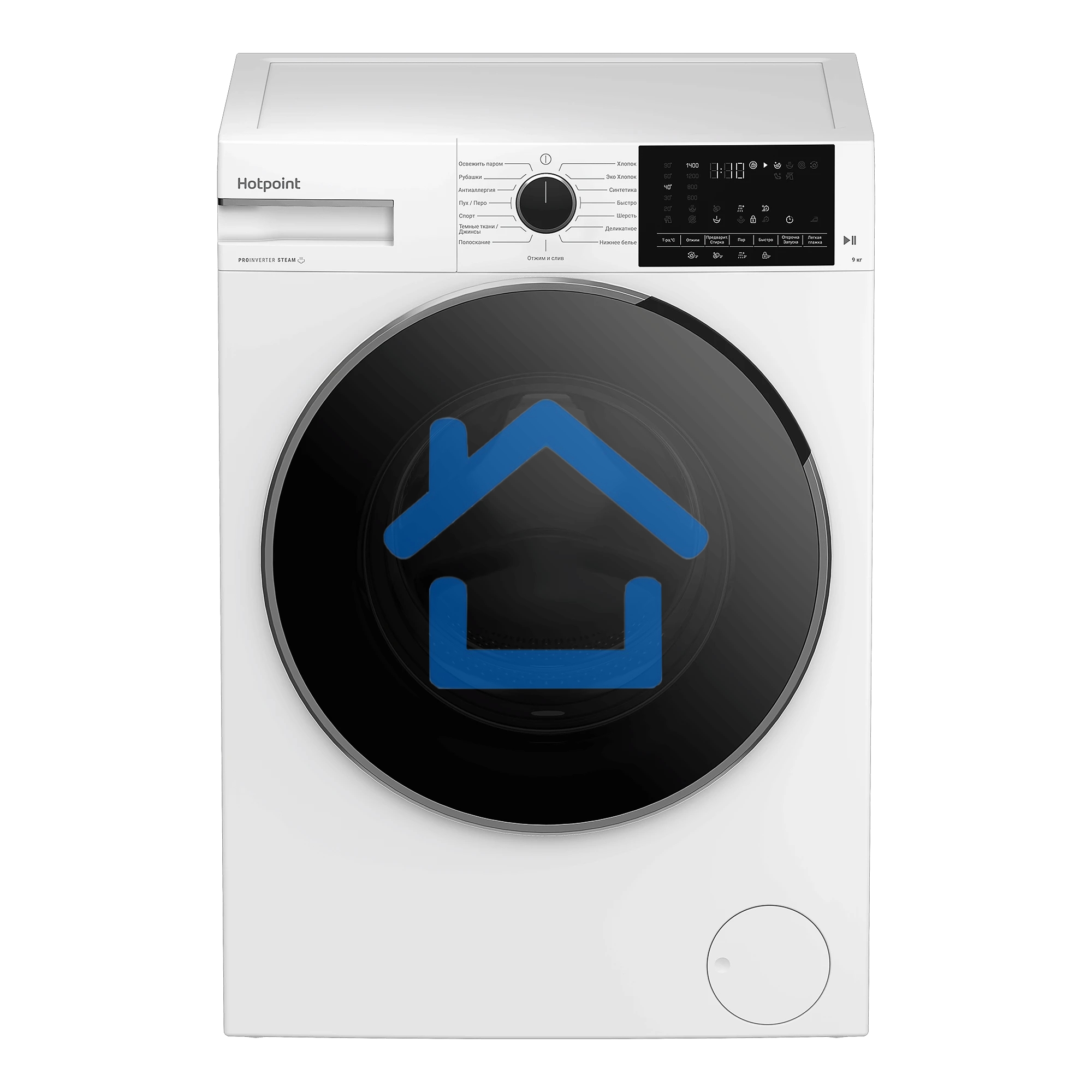 Стиральная машина Hotpoint WH 9490 VWX белая, загрузка фронтальная 9кг, 1400 об/мин., класс: A