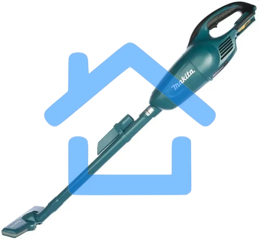 Строительный пылесос Makita DCL180Z синий, питание от аккумулятора, 30 Вт, уборка сухая, пылесборник 0.65 л, без АКБ, без ЗУ (работа от АКБ max 20 мин)