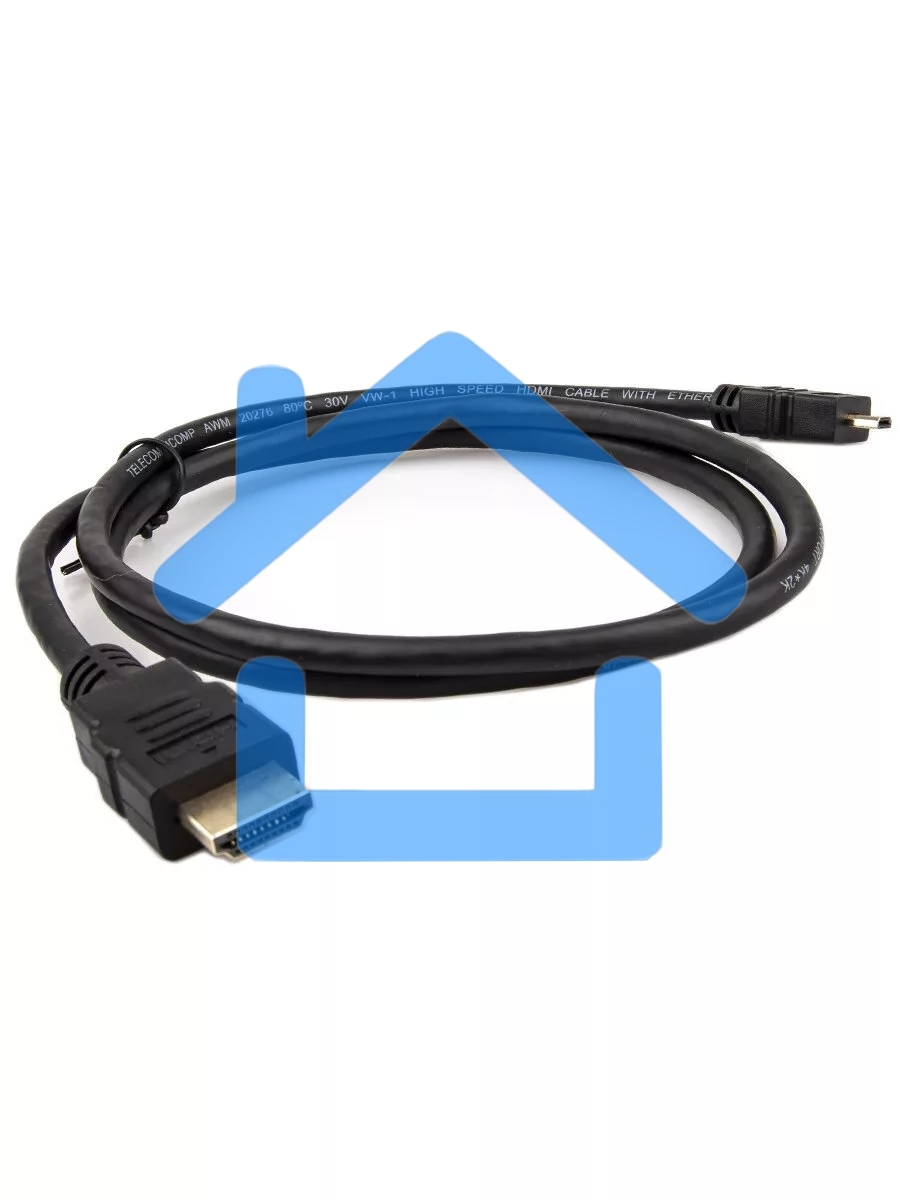 Кабель VCOM/TELECOM HDMI-19M -- MicroHDMI-19M ver 2.0+3D/Ethernet,1m Telecom <TCG206-1M>