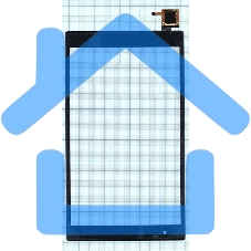 Сенсорное стекло (тачскрин) для Lenovo Tab 4 8 Plus TB-8704. черное