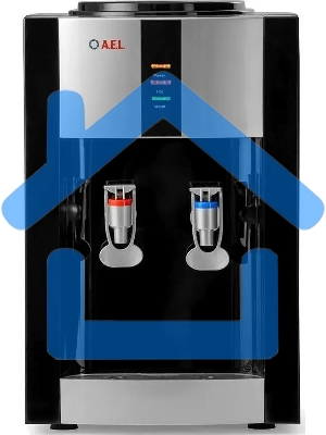 Кулер AEL TC-AEL-47 настольный компрессорный черный/серебристый