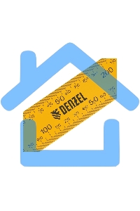 Угольник стальной, 200 мм х 300 мм, ультрафиолетовая печать (измерительная шкала) Denzel